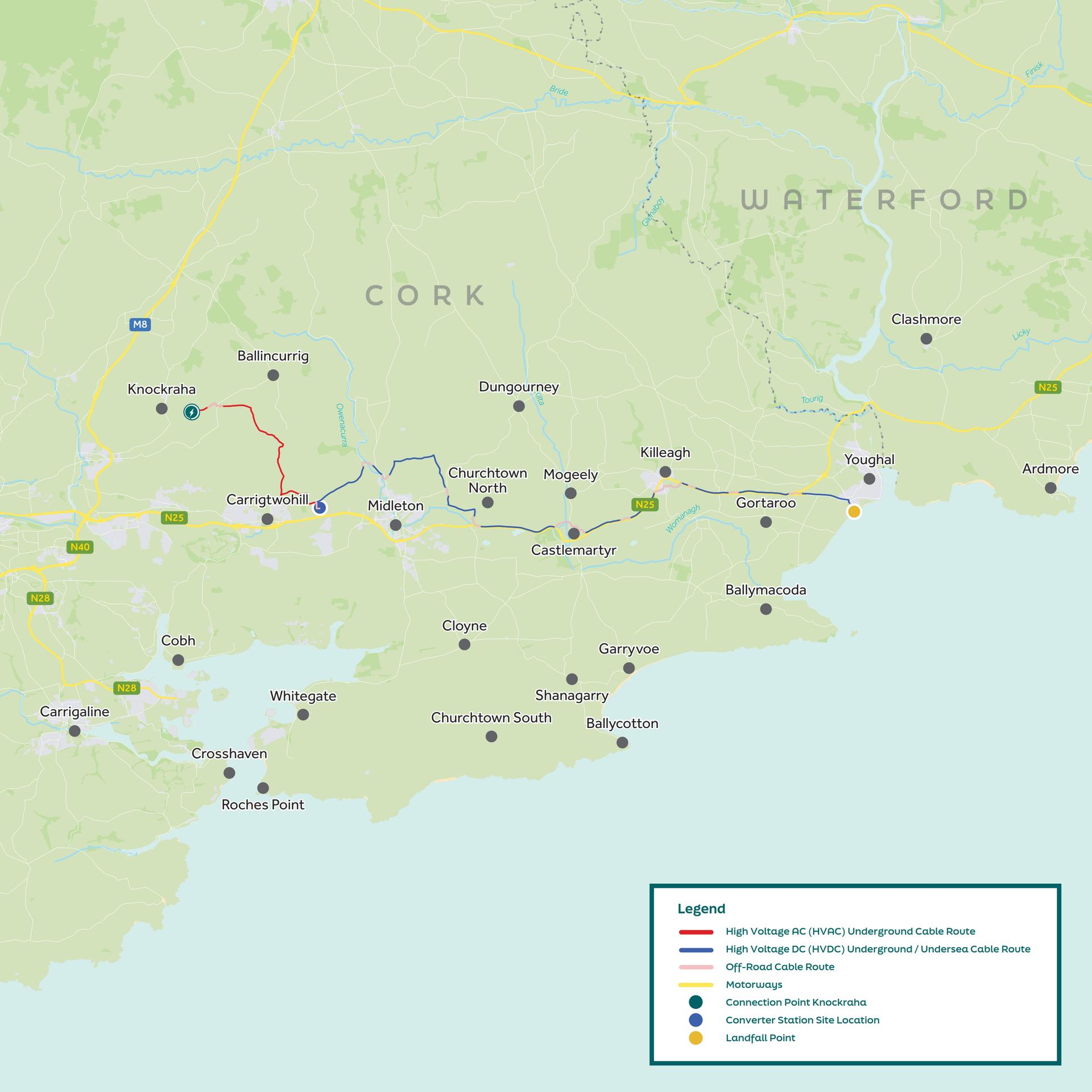 Celtic Interconnector Onshore project area