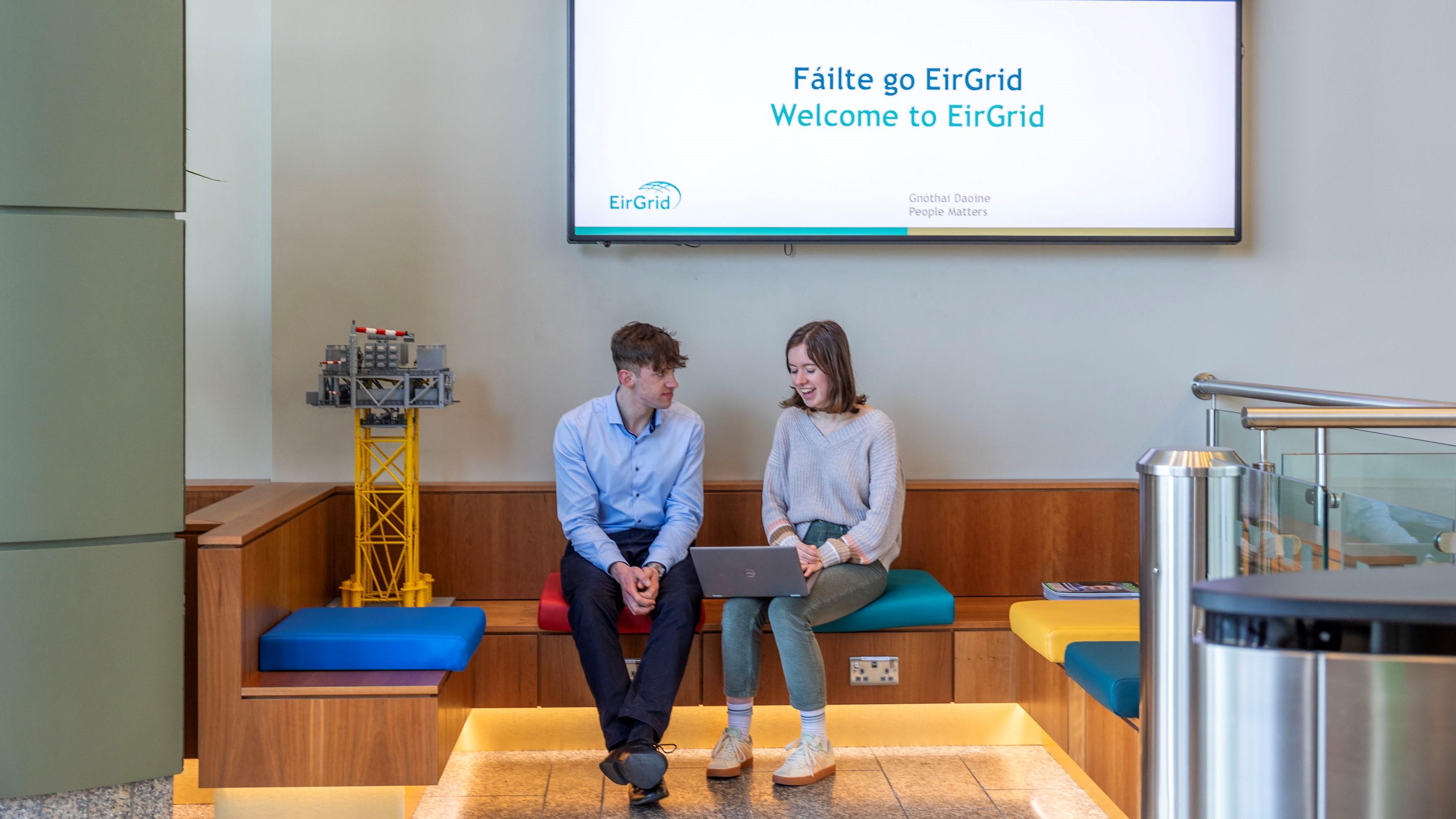 Interns at the EirGrid office
