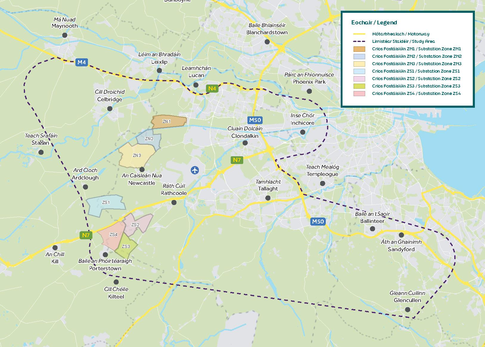 A map of the project area