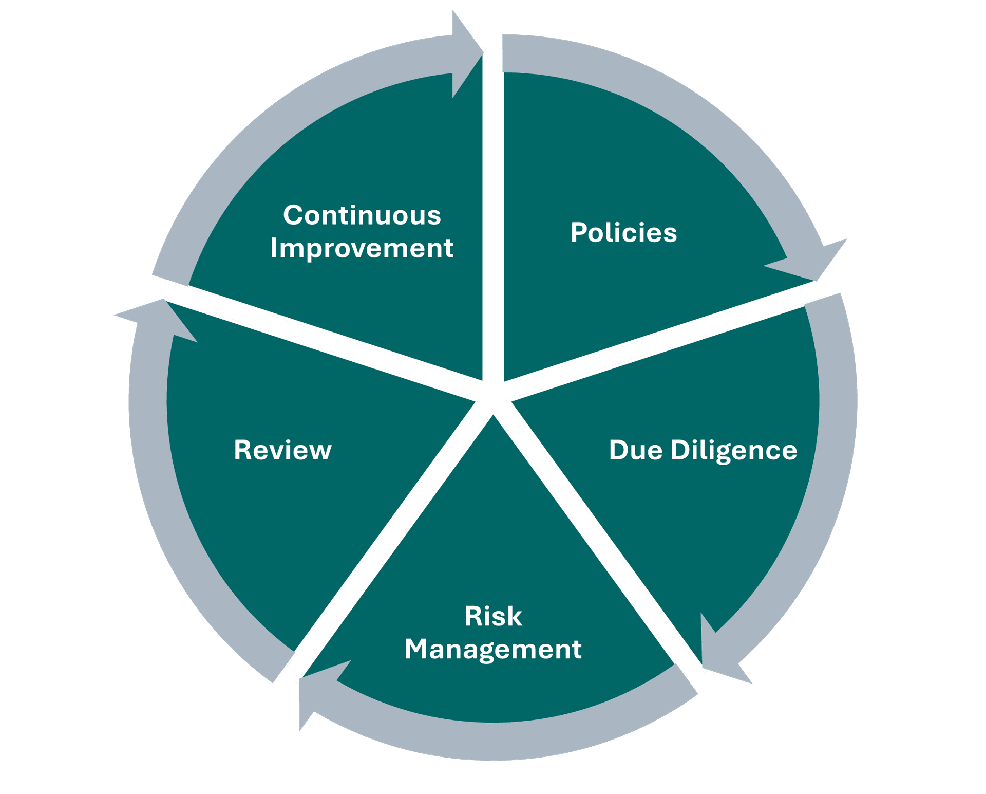 A graphic showing the process followed