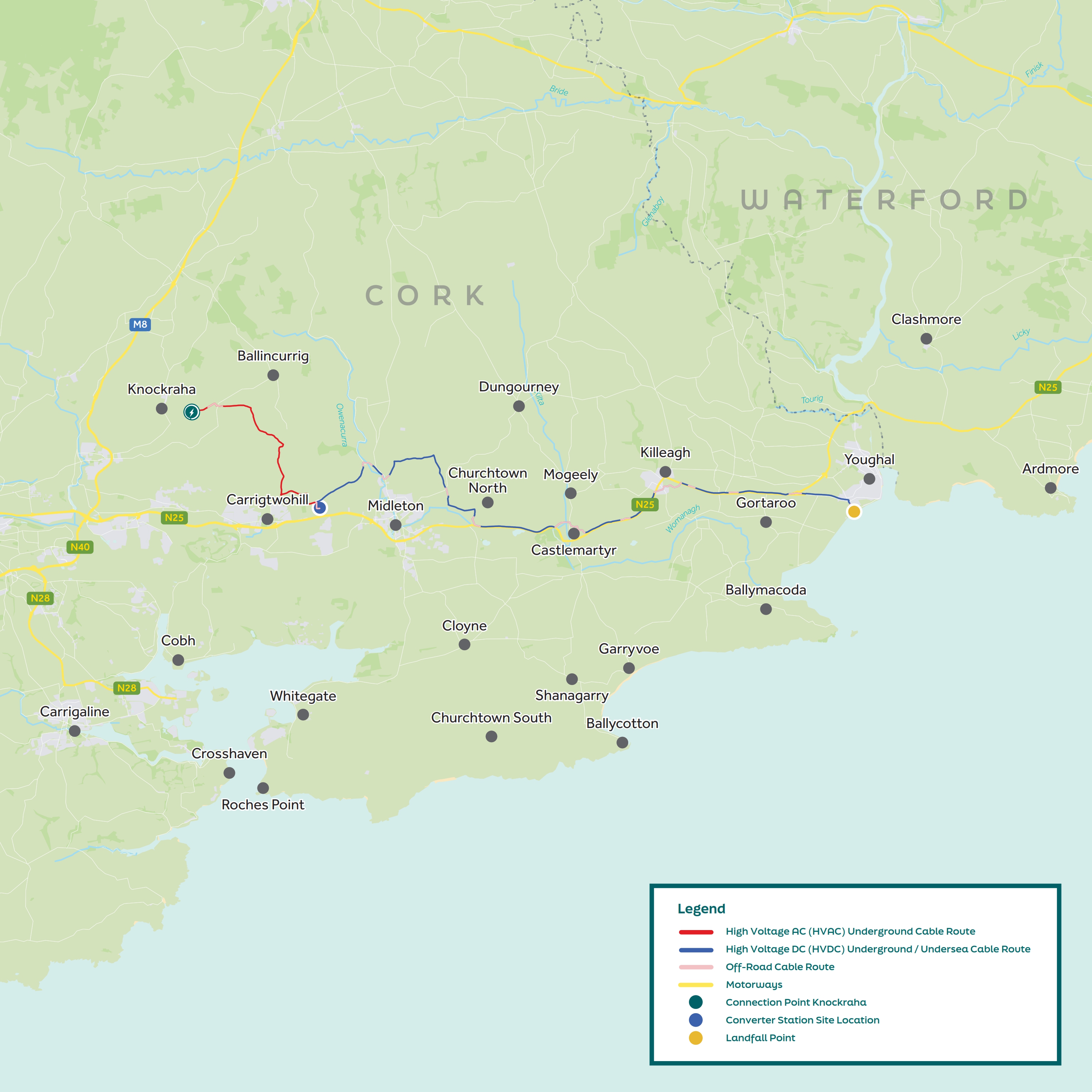 Celtic Interconnector Onshore project area